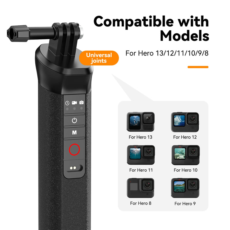 Capture Aventuras Subaquáticas com o TELESIN Buoyancy Bar – Bastão Flutuante à Prova d'Água com Controle Remoto para GoPro HERO 8-13!