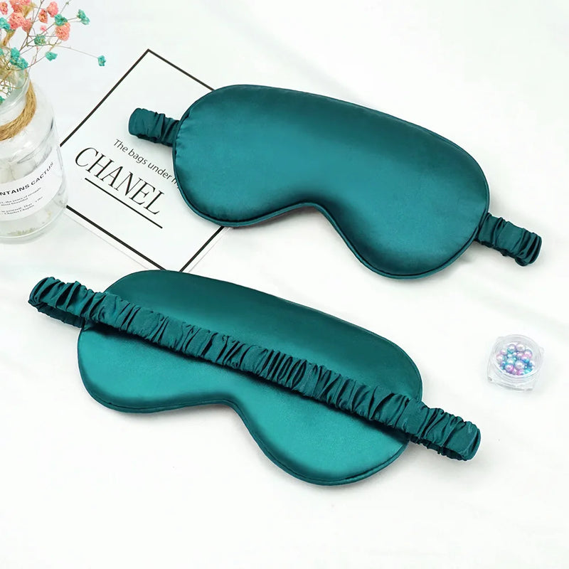 Máscara de Dormir de Seda Imitada - Conforto e Relaxamento para Seus Olhos, Ideal para Sono Profundo e Viagens