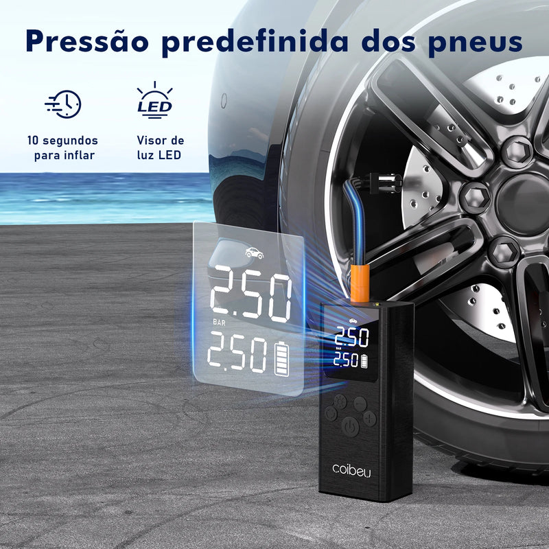 Compressor Portátil: Inflar Pneus e Bolas Nunca Foi Tão Prático e Rápido