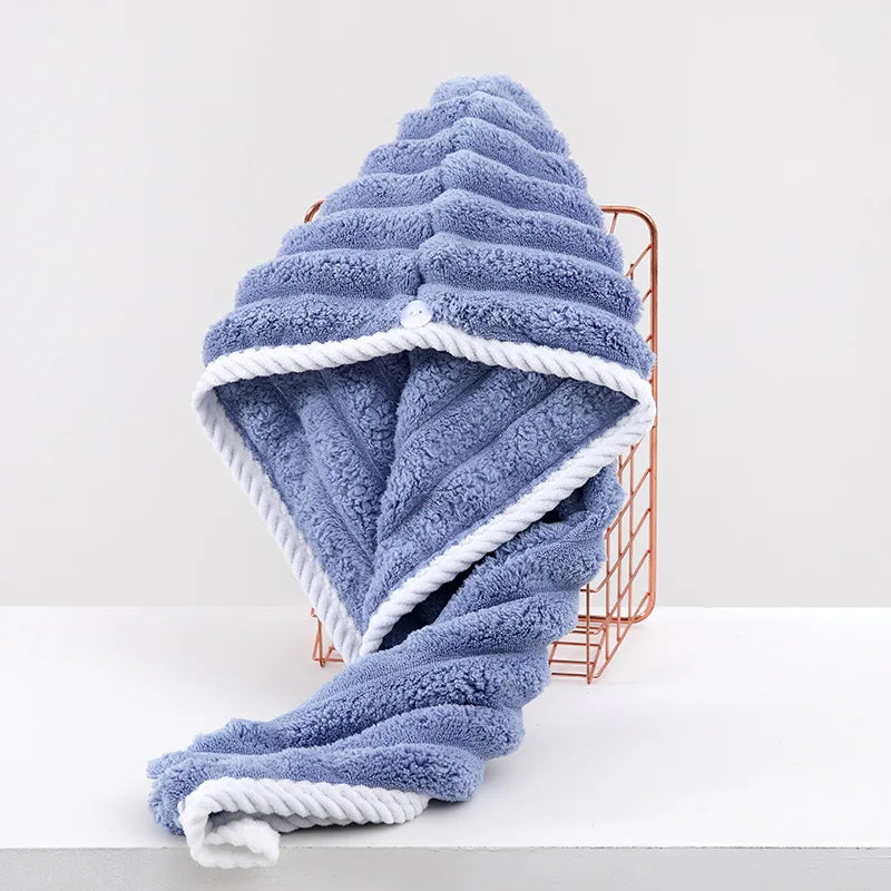 Touca de Secagem Rápida para Cabelos - Super Absorvente e Confortável, Ideal para Secar e Evitar Frizz!