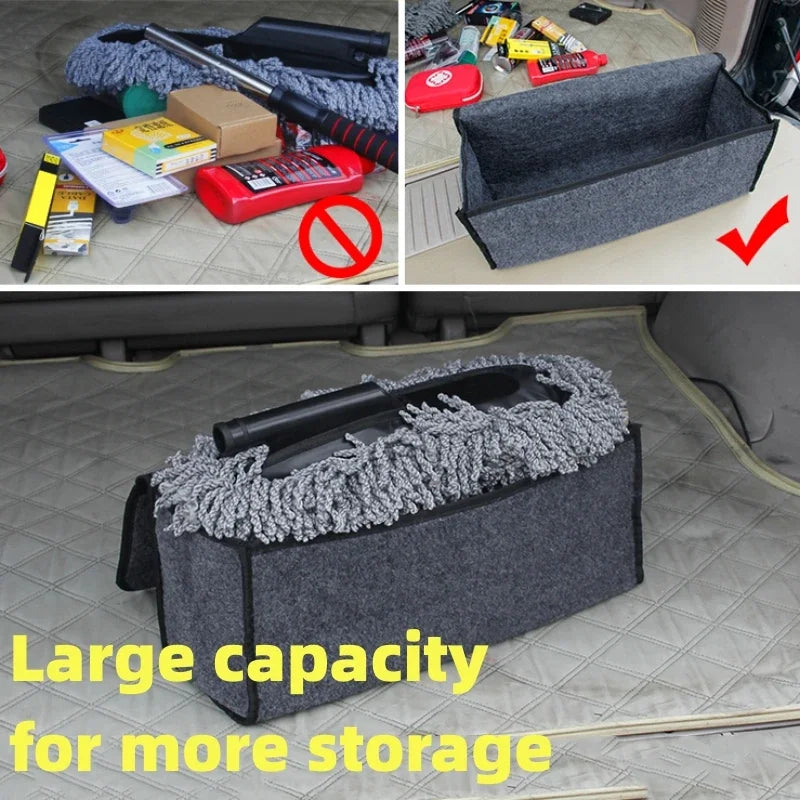 Organize Seu Carro com o Organizador de Bagageiro Antiderrapante – Mais Espaço e Ordem no Seu Veículo