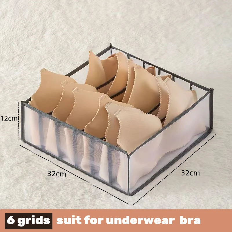 Organizador Multifuncional para Gavetas: Armazene Meias, Sutiãs, Lenços e Muito Mais com Praticidade e Estilo!